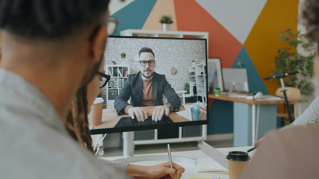 diverse team collaborating online