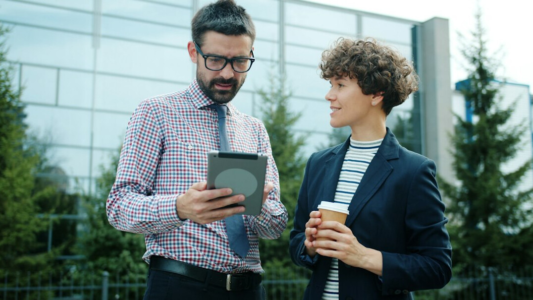 person advancing career with digital tools